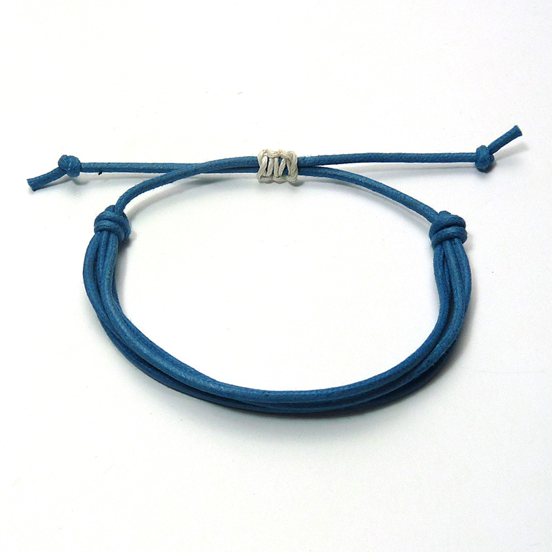 Cotton Cord Bracelet Blue