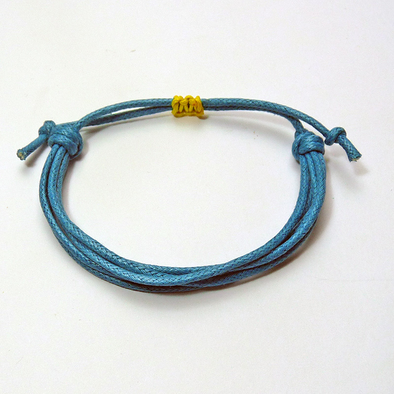Cotton Cord Bracelet Turquoise
