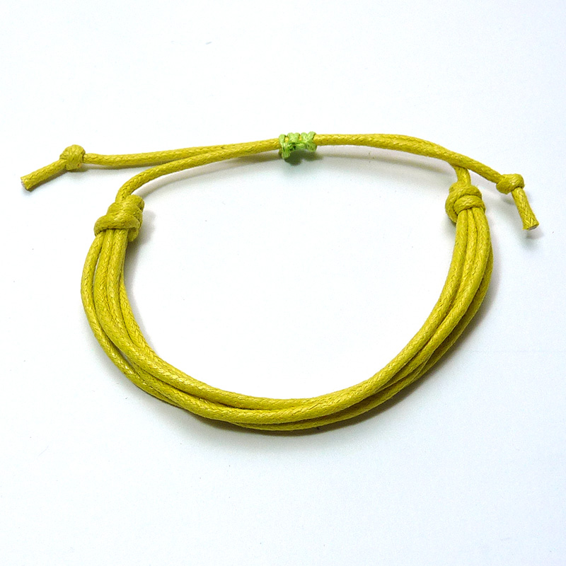 Cotton Cord Bracelet Yellow