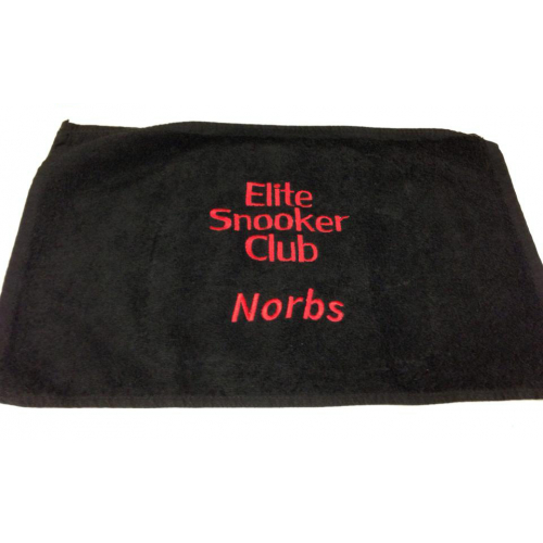 Personalised Sports Towel – Embroidered Golf, Tennis, Pool or Snooker Gift