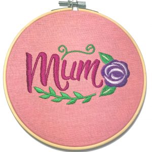 Embroidered Hoop Mum