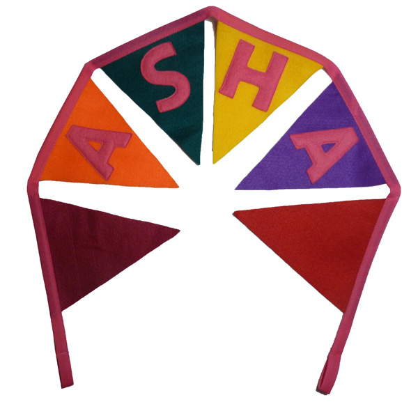Personalised Felt Bunting - Bright and colourful custom gift