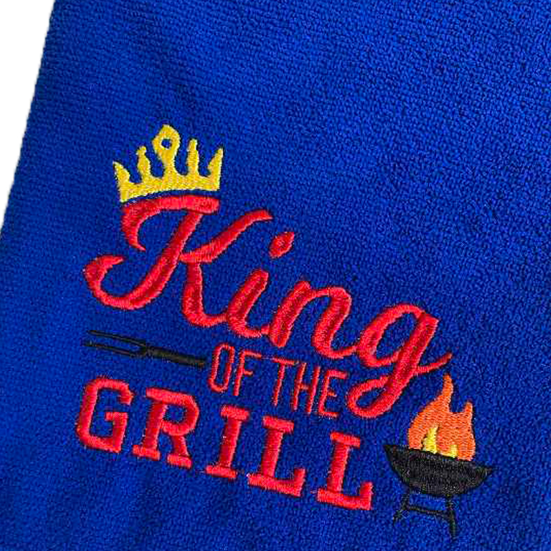 King of the grill embroidered towel BBQ