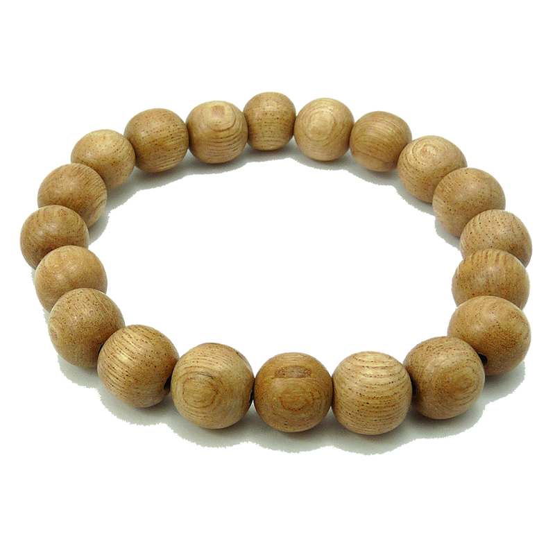 Nangka 10mm wood bead bracelet – handmade jackfruit wood bracelet by Vicki Evans