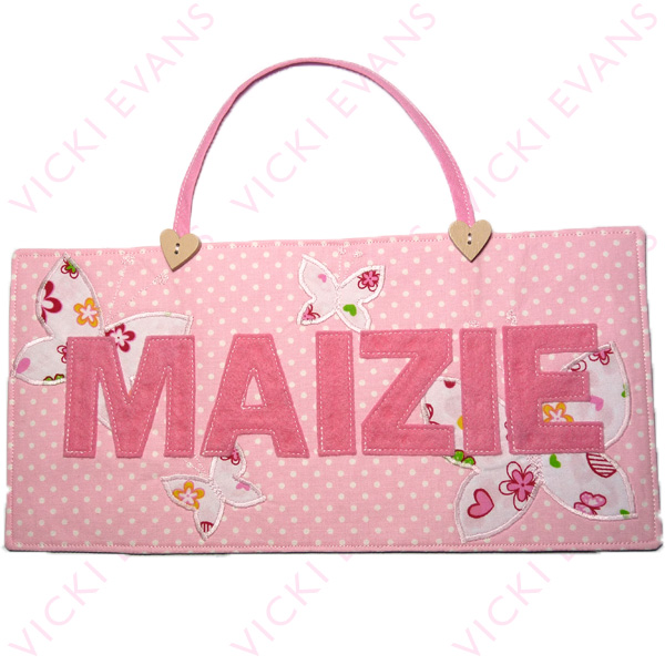 Personalised Fabric Door Name Plaque GIFT