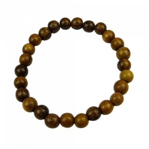 Robles 8mm wood bead bracelet – handmade elasticated bracelet by Vicki Evans